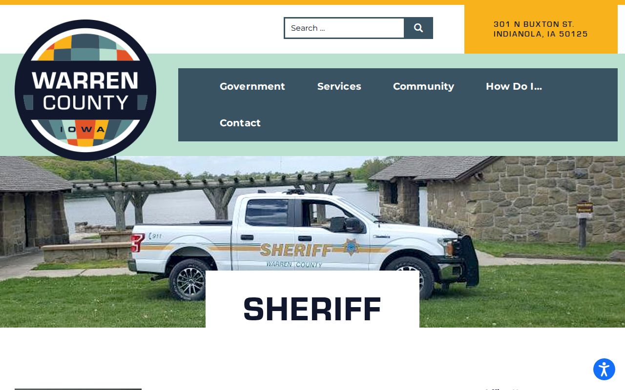 Warren County criminal records sheriff contact page